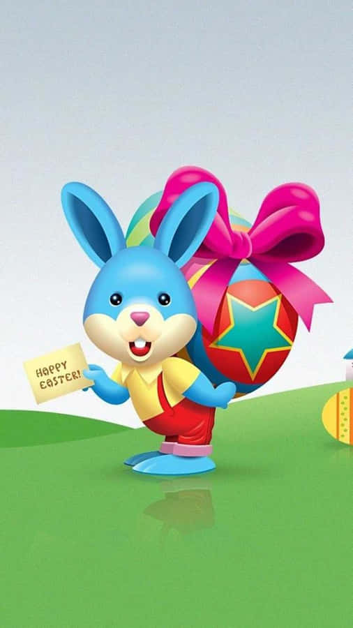 cute easter bunnies and eggs. cute easter bunnies and eggs.