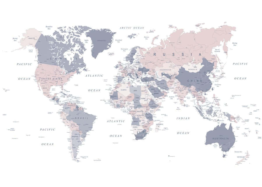 world map with countries outlined. world map with countries