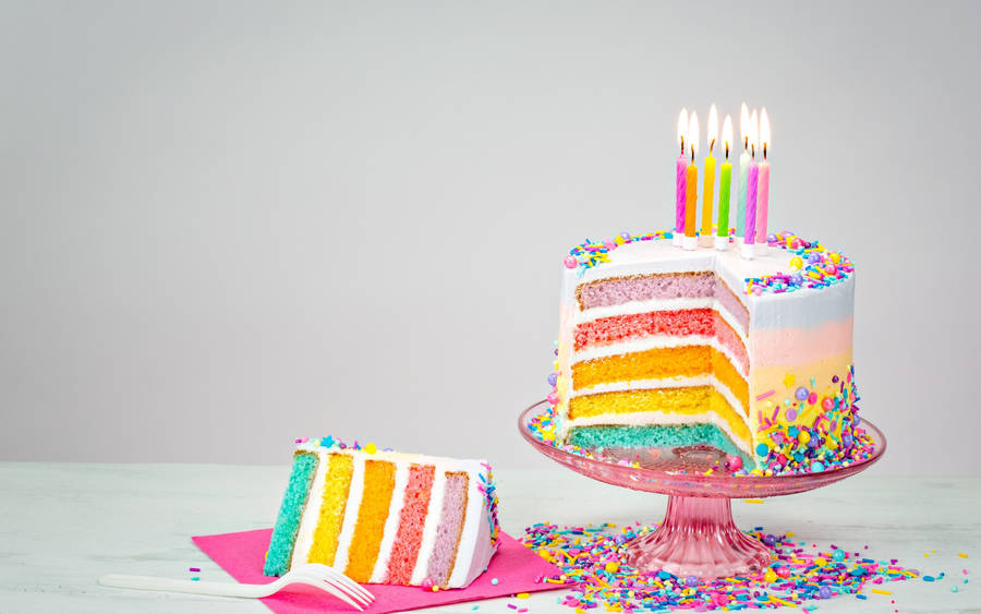 happy birthday cake candles. Happy Birthday Three Layer