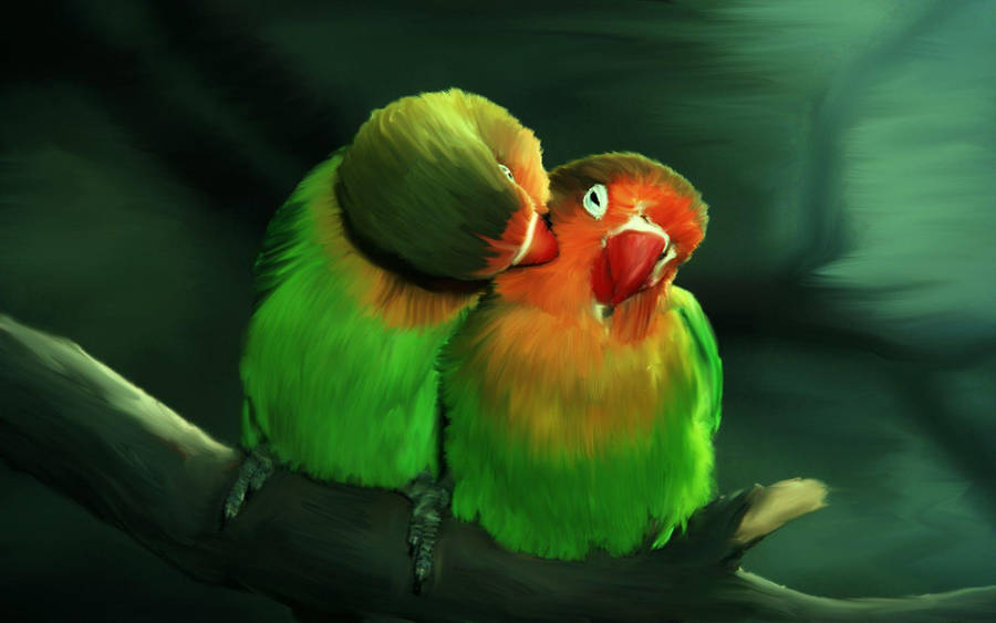 images of love birds kissing. Love, irds kissing on branch