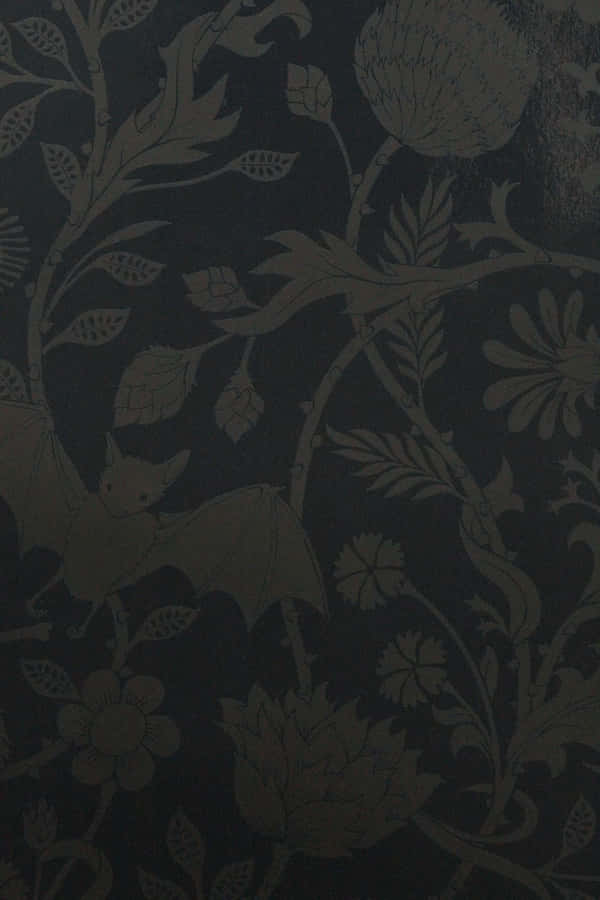 black and white wallpaper pattern. Seamless wallpaper pattern